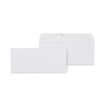 Universal Peel Seal Strip Business Envelope, #10, Square Flap, Self-Adhesive Closure, 4.13 x 9.5, White, 500/Box