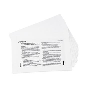 Universal Shredder Lubricant Sheets, 5.5 x 2.8, 24 Sheets/Pack