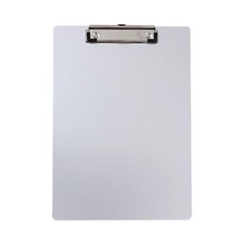 Universal Aluminum Clipboard with Low Profile Clip, 0.5&quot; Clip Capacity, Holds 8.5 x 11 Sheets, Aluminum