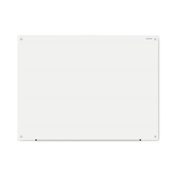 Universal Frameless Glass Marker Board, 48&quot; x 36&quot;, White