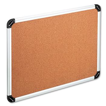 Universal Cork Board with Aluminum Frame, 48 x 36, Natural, Silver Frame