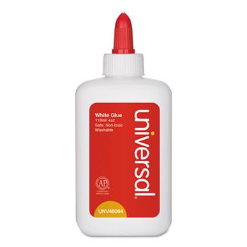 Universal Washable White Glue, 4 oz, Dries Clear