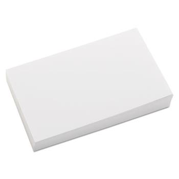 Universal Index Cards, Unruled, 3 in x 5 in, White, 500 Cards/Pack
