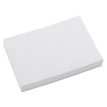 Universal Index Cards, Unruled, 4 in x 6 in, White, 100 Cards/Pack