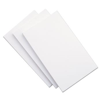 Universal Index Cards, Unruled, 5 in x 8 in, White, 100 Cards/Pack