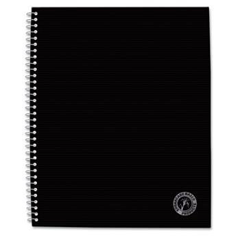 Universal Deluxe Sugarcane Based Notebooks, Medium/College Ruled, 8.5 x 11&quot;, White Paper, Black Cover, 100 Sheets