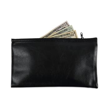 Universal Zippered Wallets/Cases, Leatherette PU, 11 x 6, Black, 2/Pack