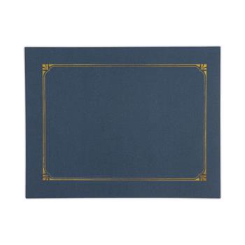 Universal Certificate/Document Cover, 8.5 x 11; 8 x 10; A4, Navy, 6/Pack