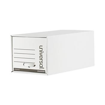 Universal Heavy-Duty Storage Drawers, Letter Files, 14&quot; x 25.5&quot; x 11.5&quot;, White, 6/Carton