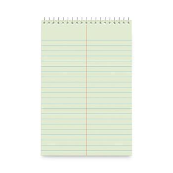 Universal Steno Pads, Gregg Ruled, 6&quot; x 9&quot;, Green Paper, 80 Sheets/Pad, 6 Pads/Pack