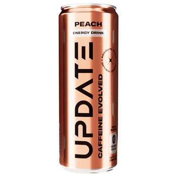 Update Energy Drink, Peach, 12 oz, 12/Case