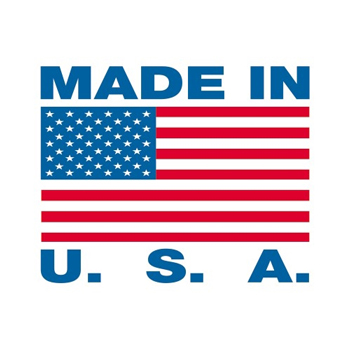 W.B. Mason Co. Labels, Made in U.S.A., 2 in x 3 in, Red/White/Blue, 500/Roll