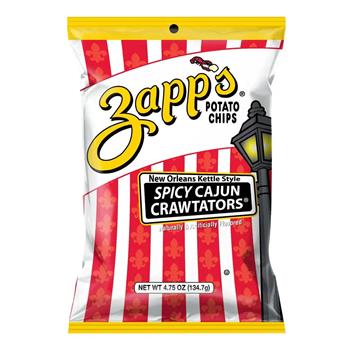 Utz Zapp&#39;s Spicy Cajun Crawtators Kettle Potato Chips, 2 oz, 25/Case