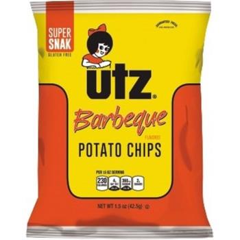 Utz Barbeque Potato Chips, 1.5 oz, 60/Case