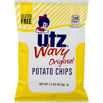 Utz&#174; Wavy Original Potato Chips, 1.5 oz., 21/CS