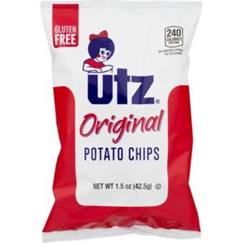 Utz Original Potato Chips, 1.5 oz, 60/Case