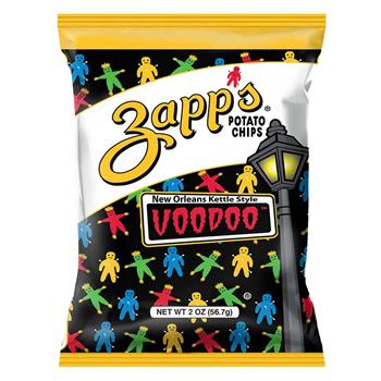 Utz Zapp&#39;s Voodoo Kettle Potato Chips, 2.5 oz, 10/Case
