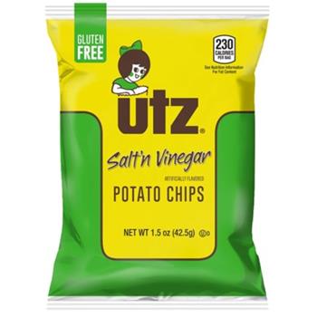 Utz Salt and Vinegar Chips, 1.5 oz, 60/Case