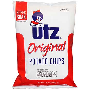 Utz&#174; Potato Chips, 1.5 oz. Bag, 21/Carton
