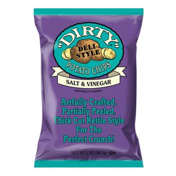 Dirty Kettle Chips, Salt &amp; Vinegar, 2 oz, 25/Case