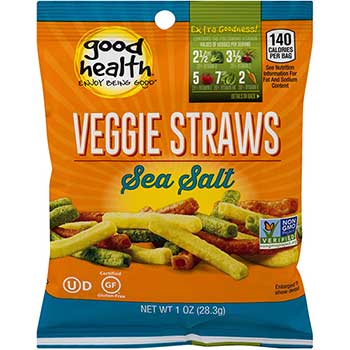 Good Health Veggie Straws, Sea Salt, 1 oz., 24/CS