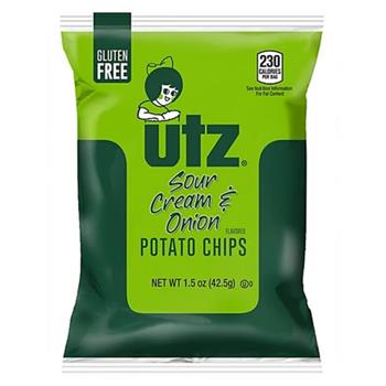 Utz&#174; Sour Cream and Onion Chips, 1.5 oz, 21/Case
