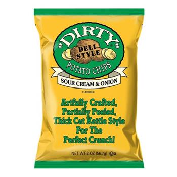 Dirty Kettle Chips, Sour Cream &amp; Onion, 2 oz, 25/Carton