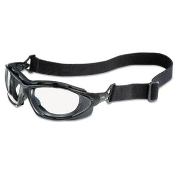 Honeywell Uvex Seismic Sealed Eyewear, Clear Uvextra AF Lens, Black Frame
