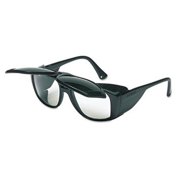 Honeywell Uvex Horizon Flip-Up Safety Glasses, Black Frame, Clear/Shade 5.0 Lenses