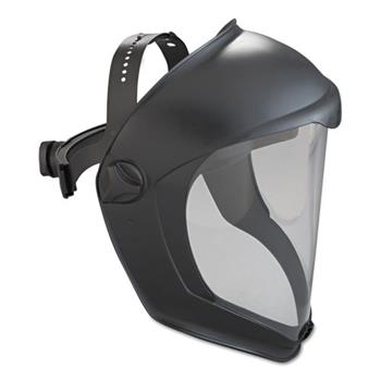 Honeywell Uvex Bionic Face Shield, Matte Black Frame, Clear Lens