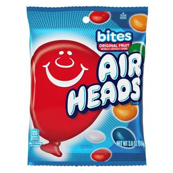 AirHeads Bites, Original Fruit, 3.8 oz, 12 Bags/Case