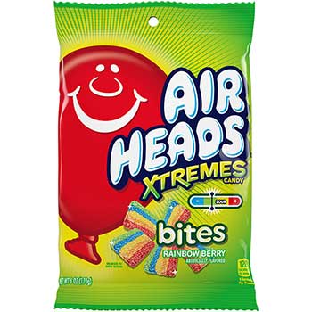 AirHeads Xtreme Rainbow Berry, 6 oz., 12/CS