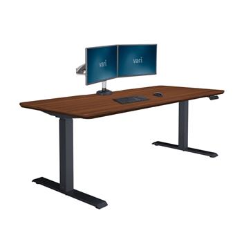 Vari Electric Standing Desk, 72&quot;L x 30&quot;W, Dark Wood