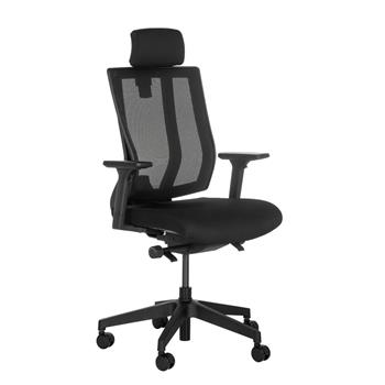 Vari Task Chair with Headrest, Black