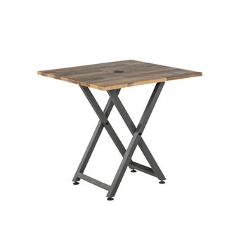Vari 42&quot;W Standing Conference Table, Reclaimed Wood