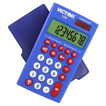 Victor 108 Teacher&#39;s Kit 10 Pack – 8 Digit Pocket Calculators