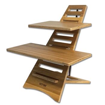 Victor Acacia Wood Two-Tiered Laptop Riser