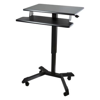 Victor Mobile Adjustable Standing Desk with Keyboard Tray