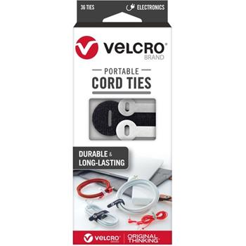 VELCRO Brand Portable Cord Ties, 36/Pack