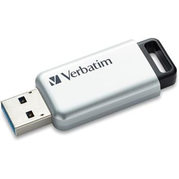Verbatim 128GB Store &#39;n&#39; Go Secure Pro USB 3.0 Flash Drive, Silver
