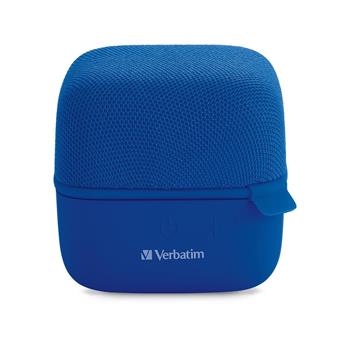 Verbatim Wireless Cube Bluetooth Speaker, Blue