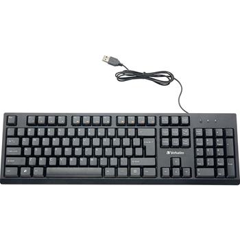Verbatim Wired Keyboard, USB Interface, Multimedia Hot Key(s), Black