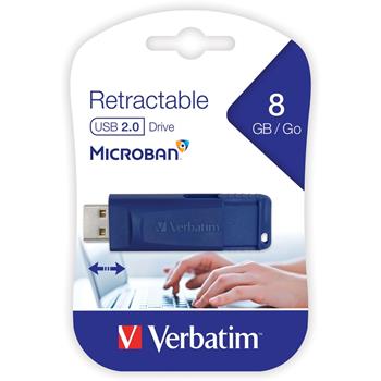 Verbatim&#174; USB 2.0 Flash Drive, 8 GB, Blue