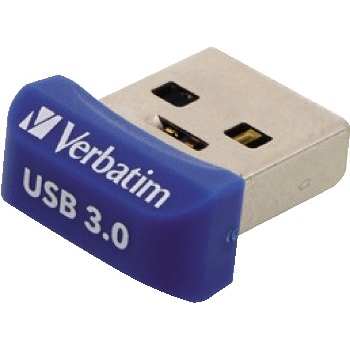 Verbatim Store &#39;n&#39; Stay Nano USB 3.0 Flash Drive, 64GB, Blue