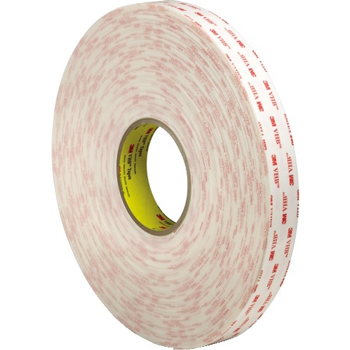 3M VHB™ 4955 Tape, 80.0 Mil, 1&quot; x 5 yds, White, 1/CS