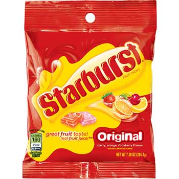 Starburst&#174; Fruit Chews, Original, 7.2 oz. Bag, 12/CT