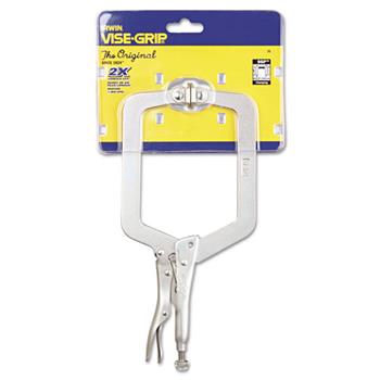 IRWIN Original Locking C-Clamp Swivel-Pad Pliers, 9&quot; Tool Length, 4 1/2&quot; Jaw Capacity