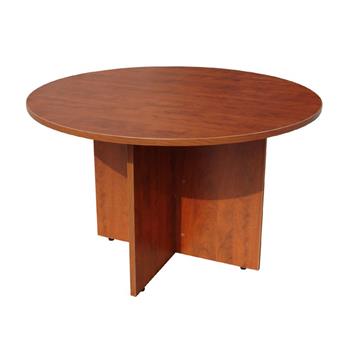 The Betts Collection Laminate Round Conference Table, 42 in, Cherry