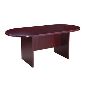 The Betts Collection Laminate Racetrack Conference Table, 35 in x 71 in, Mahogany