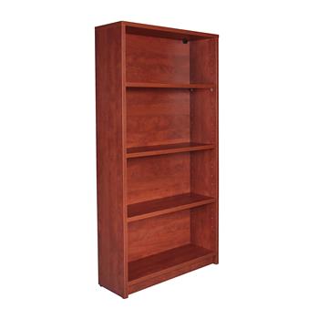 The Betts Collection Laminate 4-Shelf Bookcase, 31 in x 48 in, Cherry